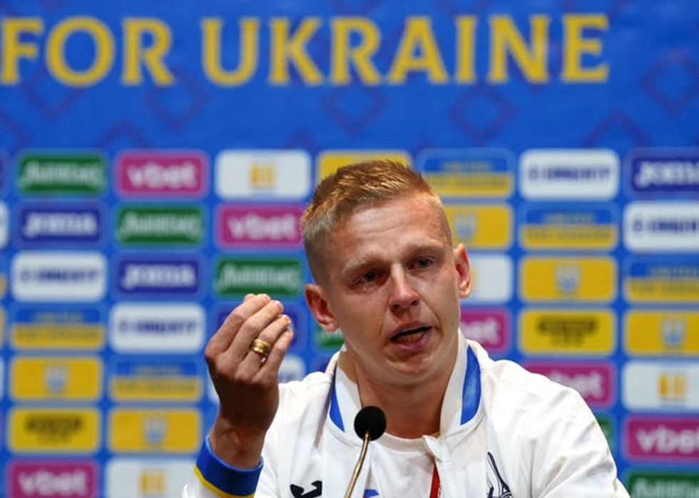 Ukraine Training Session and Press Conference \u2013 Hampden Park