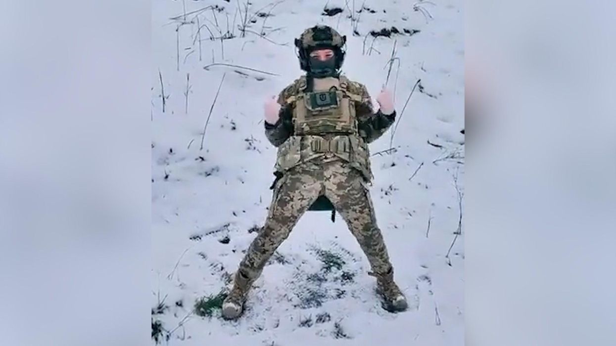 Ukraine soldier's 'morning Pikachu dance' on battlefield viewed 9m times