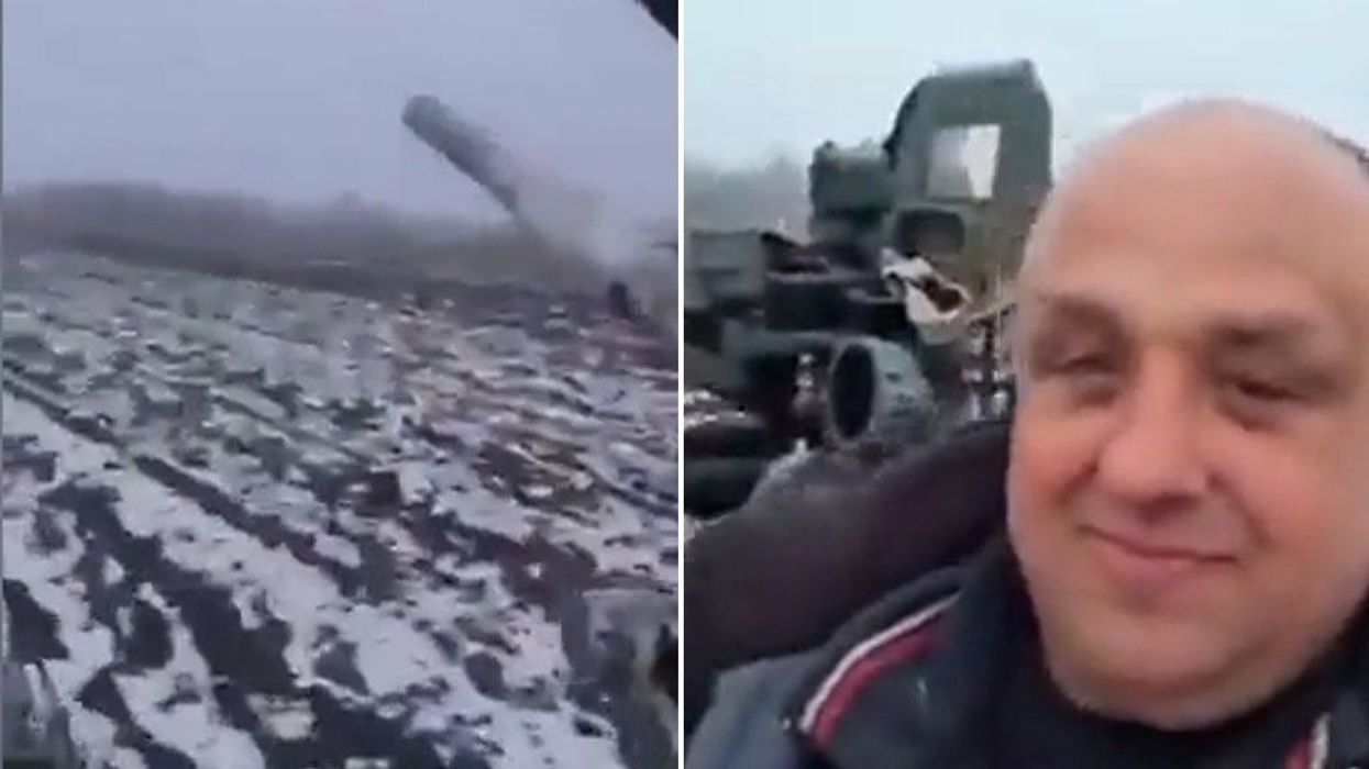 Ukrainians capture Russian tank and take it on joyride