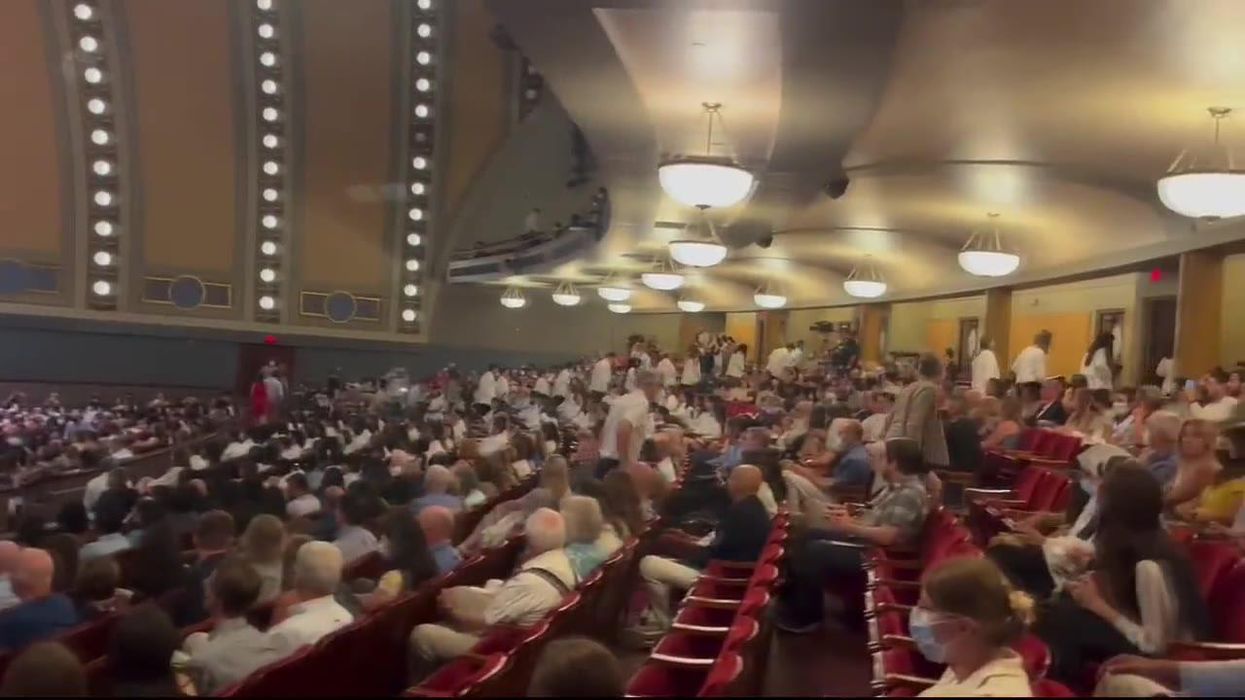 Medical students walk out of ceremony in protest against anti-abortion speaker