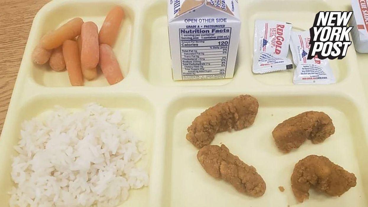 Dad goes viral after posting photo of son's 'paltry' school meal