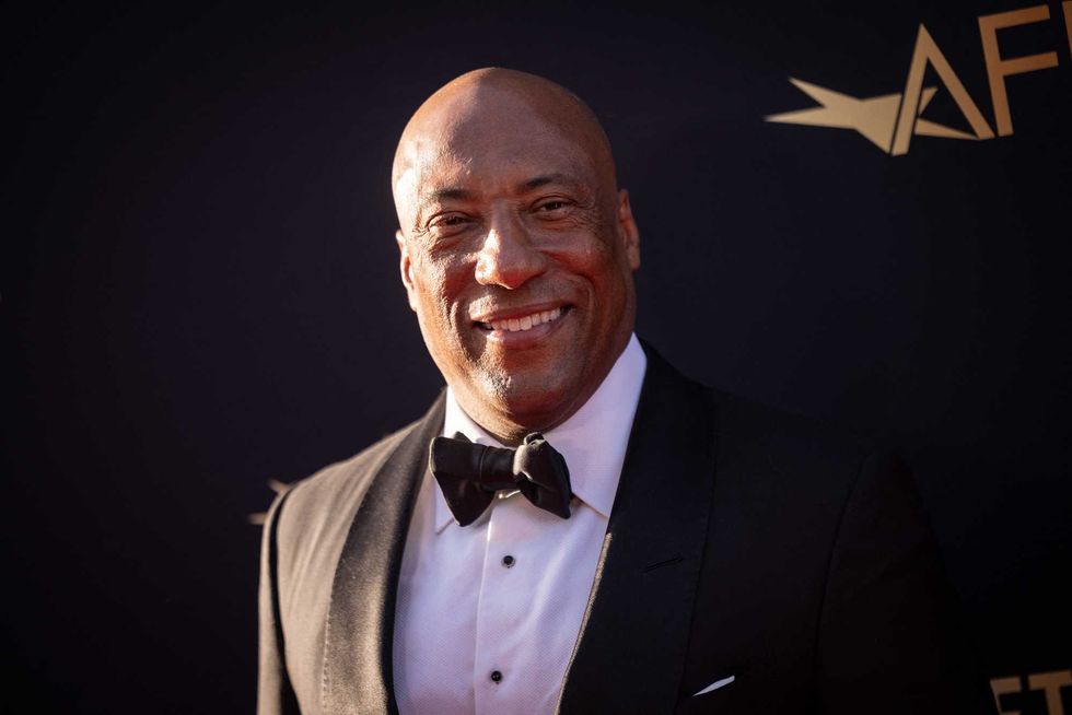US businessman and producer Byron Allen attends the 2026 AFI Life Achievement Award at the Dolby Theatre in Hollywood, California on April 18, 2026