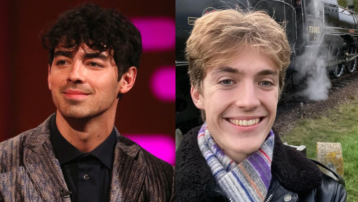 US pop star Joe Jonas has been spotted hanging out with TikTok’s favourite train spotter Francis Bourgeois. (YMU Group/Isabel Infantes/PA)