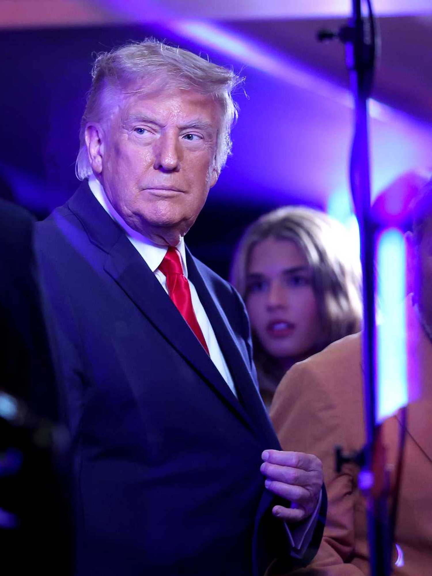 US president Donald Trump at game three of the NBA finals at Madison Square Gardens.