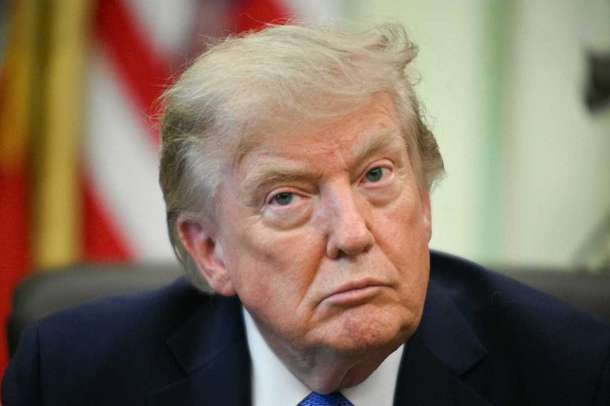 US President Donald Trump speaks after signing executive orders in the Oval Office of the White House in Washington, DC