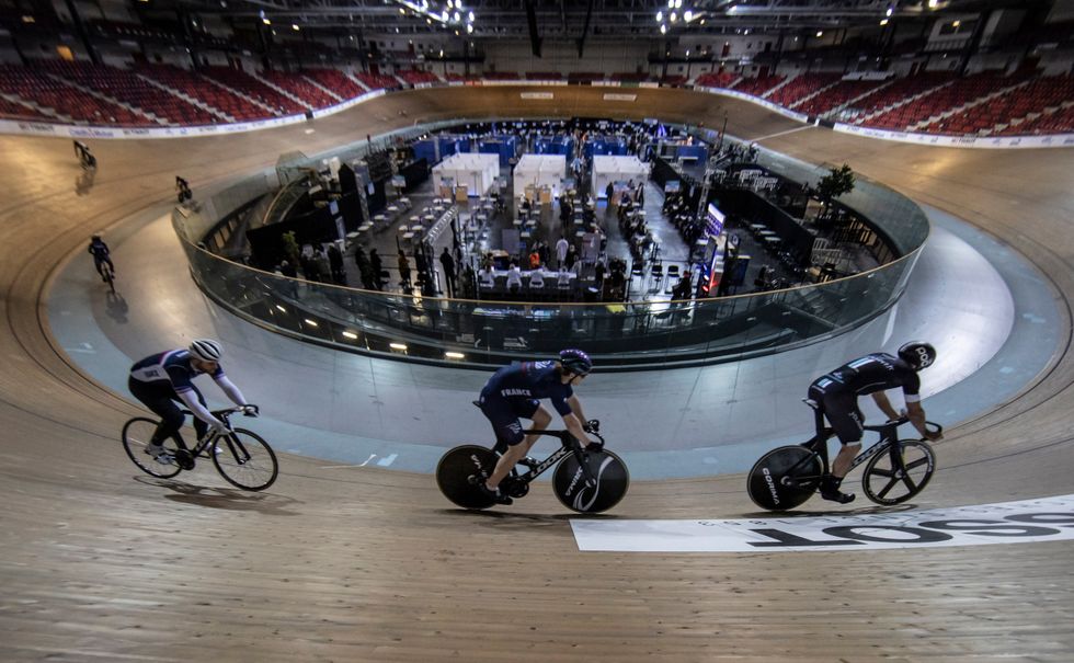 Vaccination centre at the Velodrome of Saint Quentin en Yvelines
