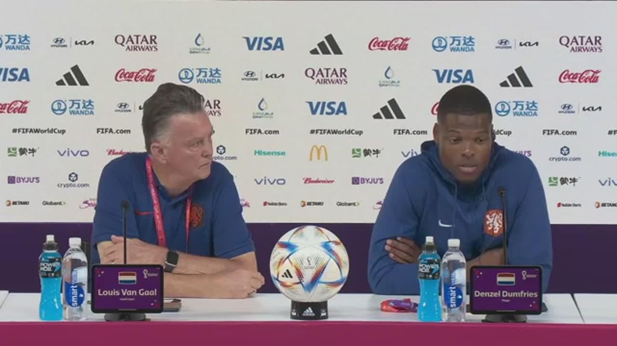 Dutch fan who wears 'inflatable breasts' to games forced to remove them by officials in Qatar