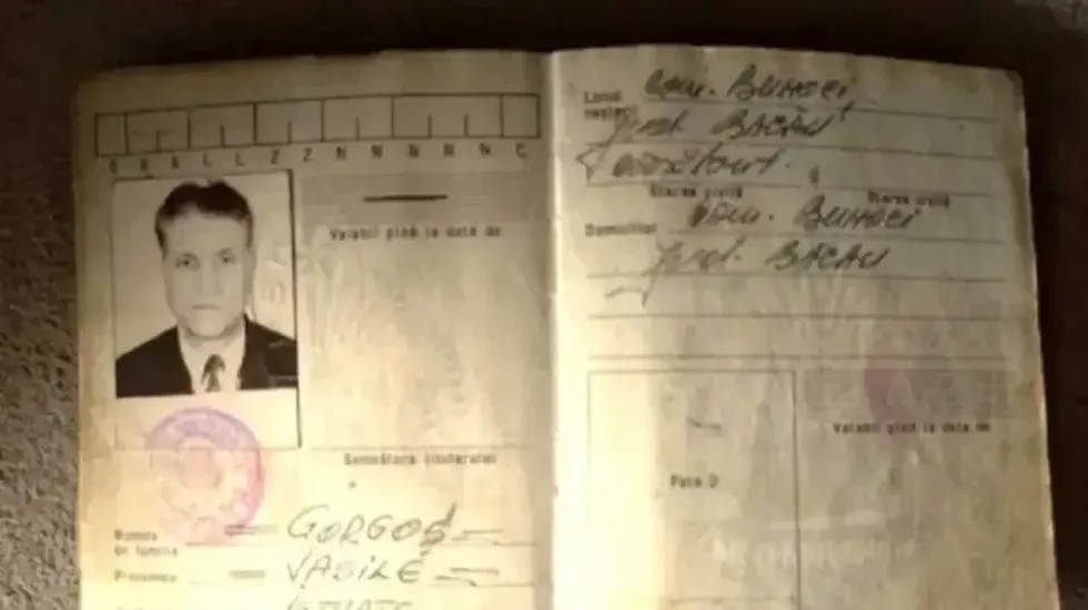 Vasile Gorgos's 30-year-old identity card