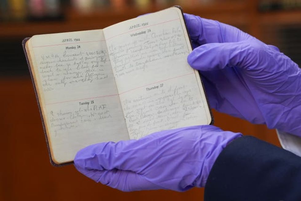Vera Lynn\u2019s personal diary detailing her 1944 tour of India, on display at Imperial War Museum