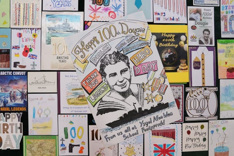 Veteran Dougie Shelley 100th birthday