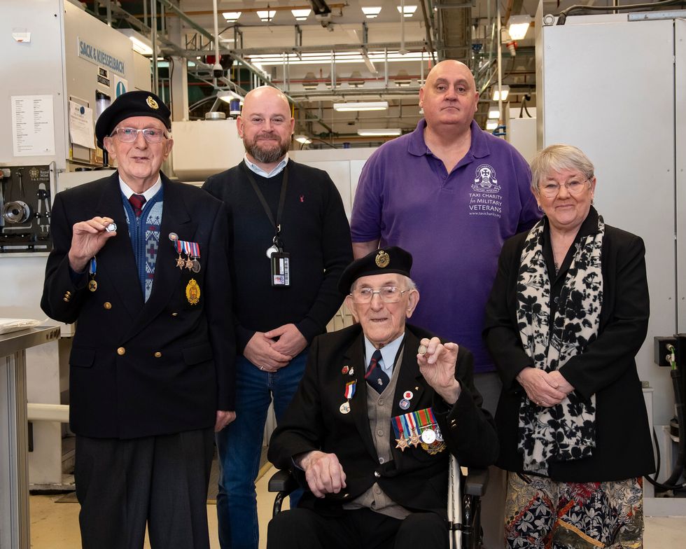 Veterans visit the Royal Mint