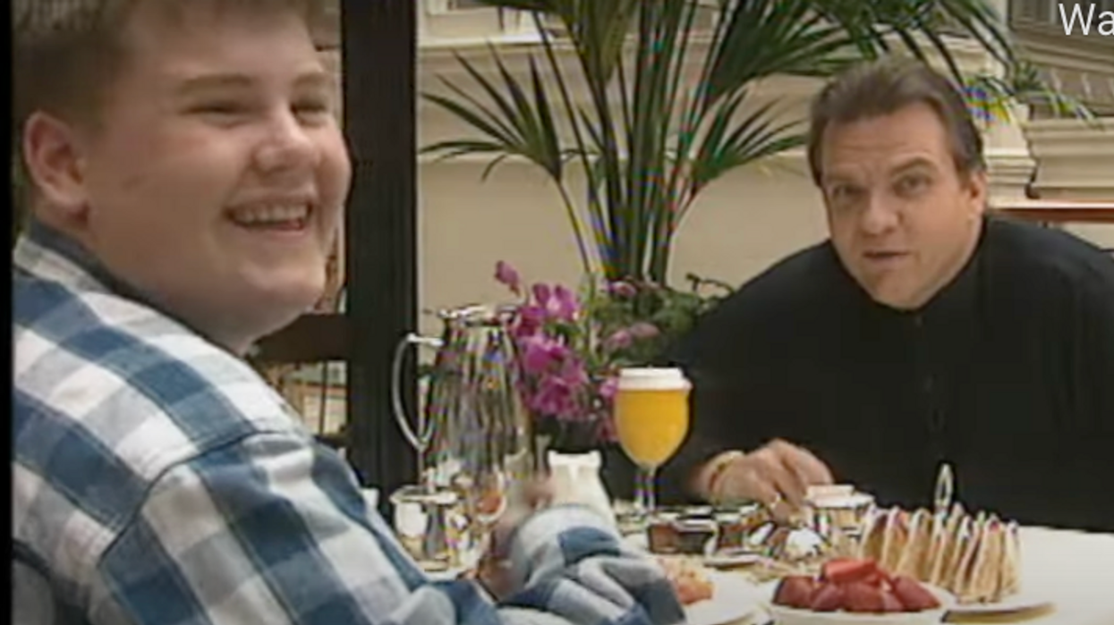 Video resurfaces of Meat Loaf telling a young James Corden to 'never give up'
