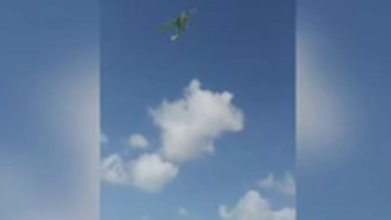 <p>Video shows a plane crashing during a gender reveal that went wrong</p>