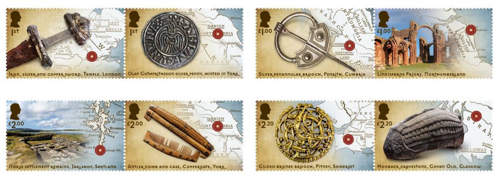 Viking Britain stamps