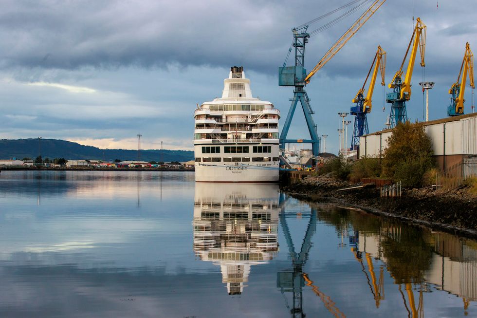 Villa Vie Residences\u2019 Odyssey cruise ship at Belfast Port