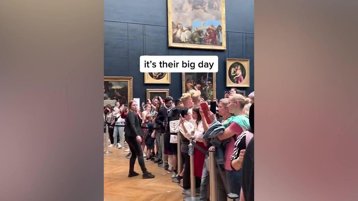 The viral 'Da Vinky' twins finally got to see an actual Da Vinci