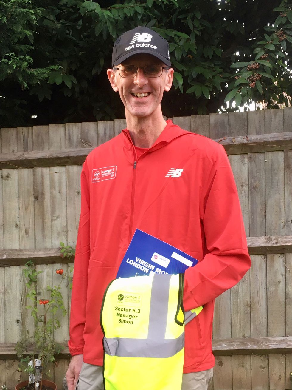 Virgin Money London Marathon volunteer Simon Turton