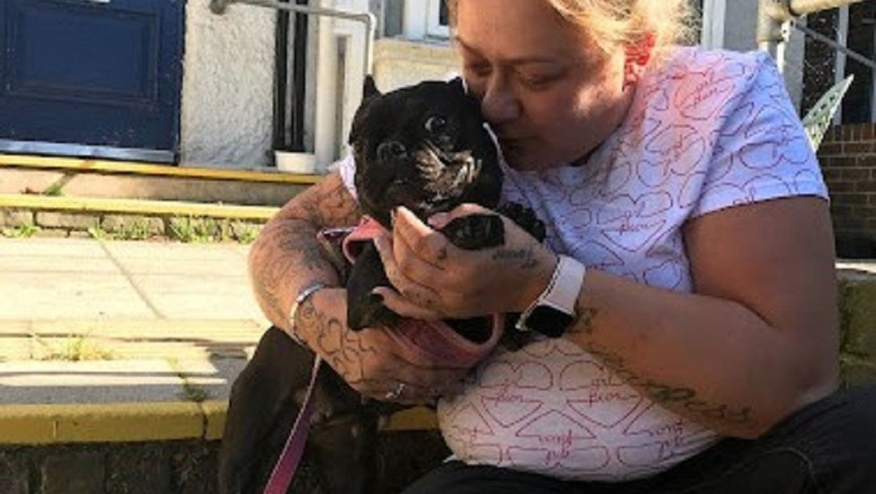 Vivian Joyce cuddles Cherry (Vivian Joyce/RSPCA)