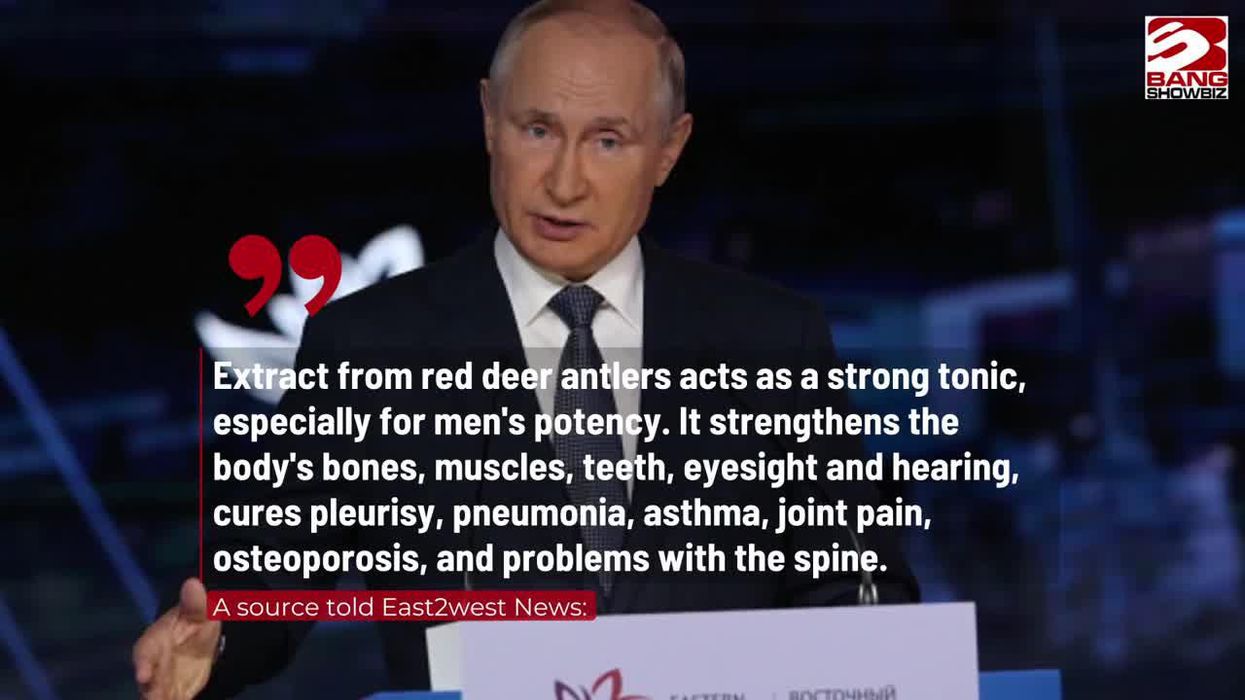 Putin bathes in deer antler extract, according to report
