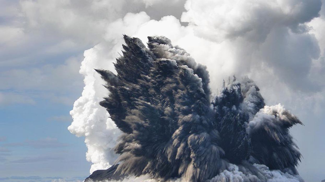 A new island in Japan has emerged following a volcanic eruption