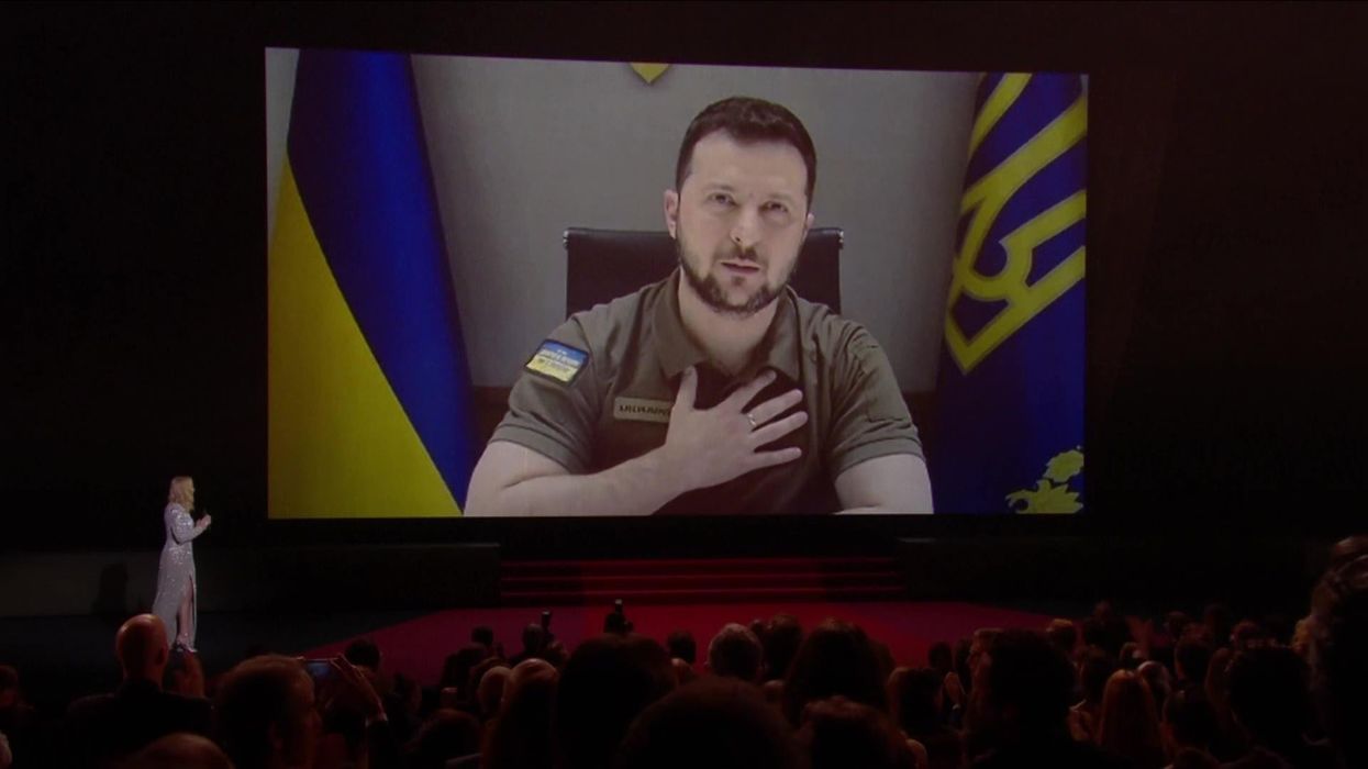 President Zelensky gets touching standing ovation at Cannes Film Festival