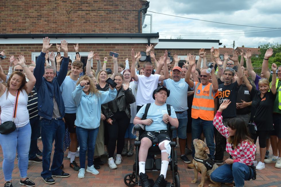 Band of Builders complete extension for bricklayer who suffered brain aneurysm