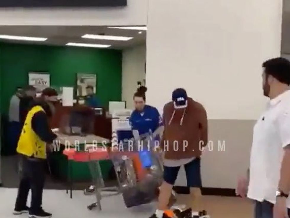 Walmart employee knocks out customer with one punch after being spat on
