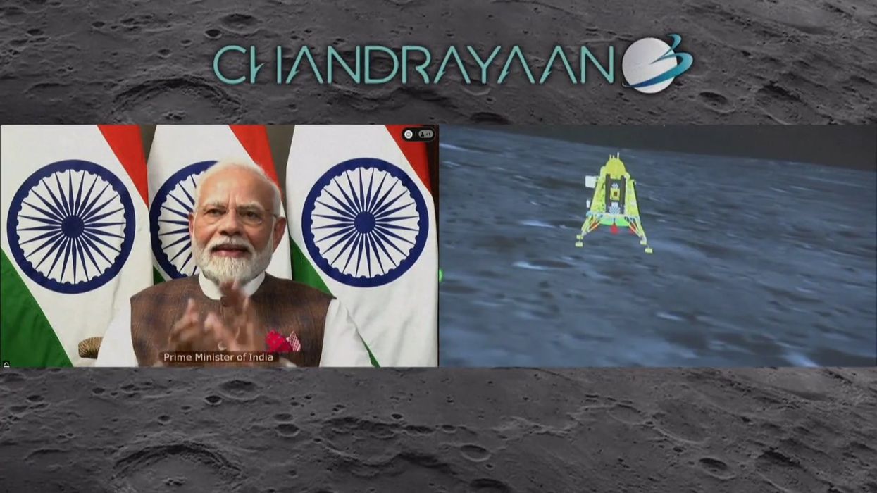 Watch: India becomes first country to make historic moon landing on planet's south pole