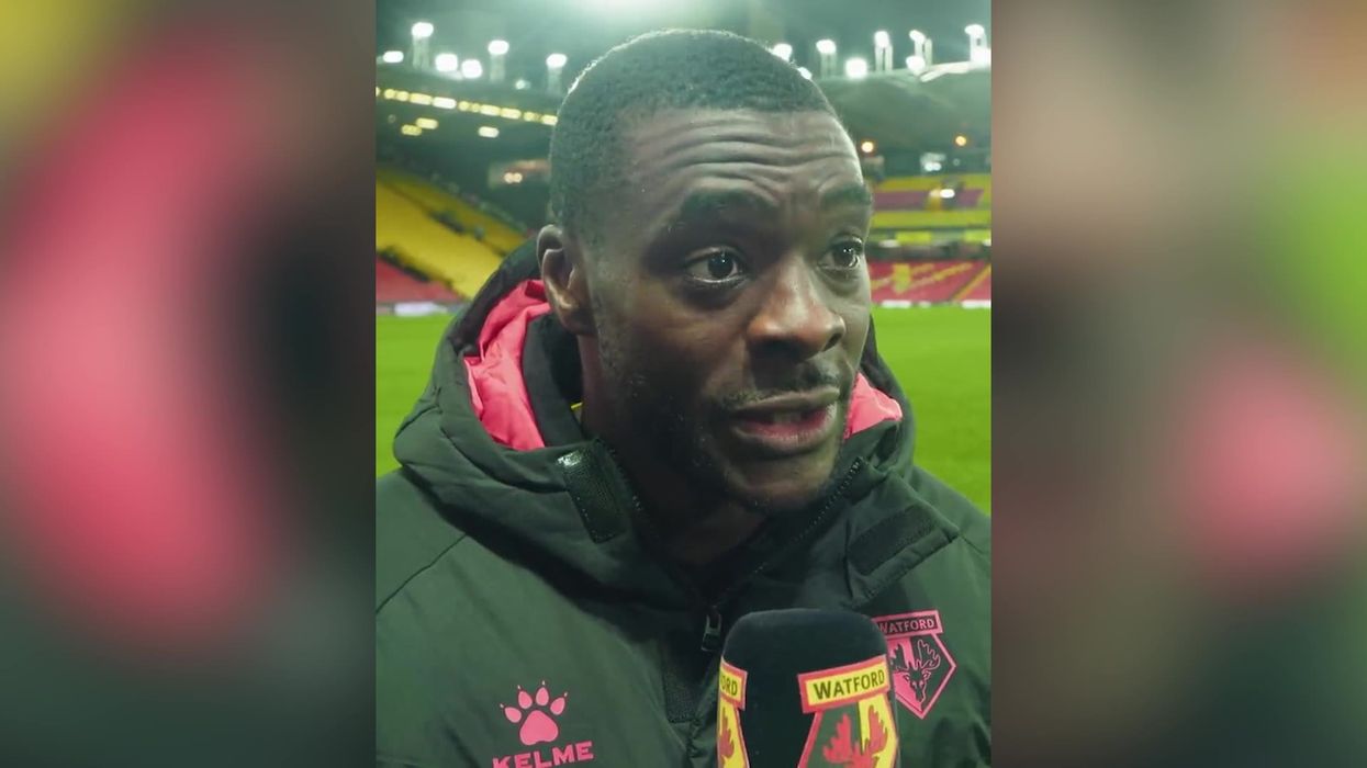 Heartwarming moment Watford's Ken Sema overcomes stammer for post-match interview