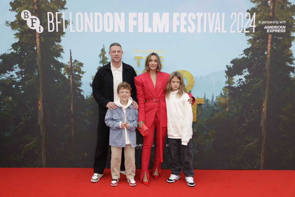 Wayne Bridge and Frankie Bridge attend "The Wild Robot" Headline Gala during the 68th BFI London Film Festival at The Royal Festival Hall on October 13, 2024 in London, England
