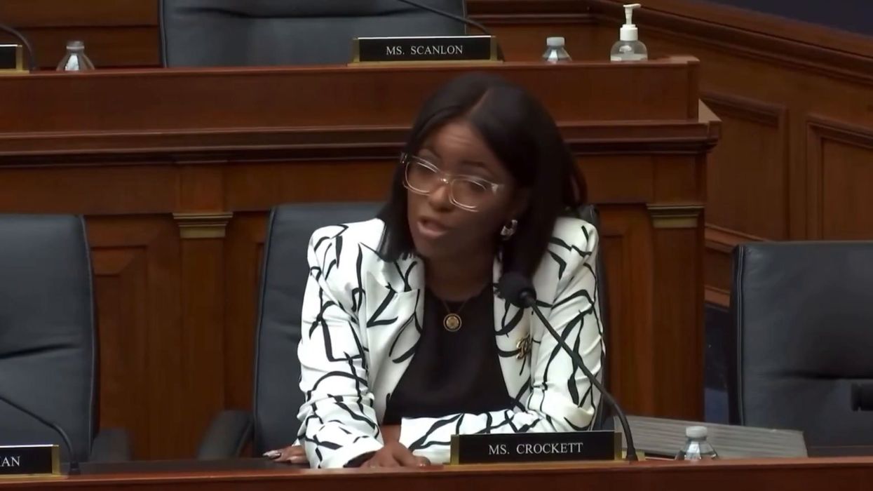 'We don't swear to an orange king': Jasmine Crockett rips into Trump over Epstein files
