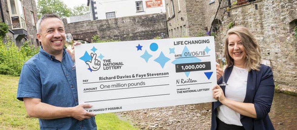 Welsh couple defy the odds with a second \ufffd1m lottery win