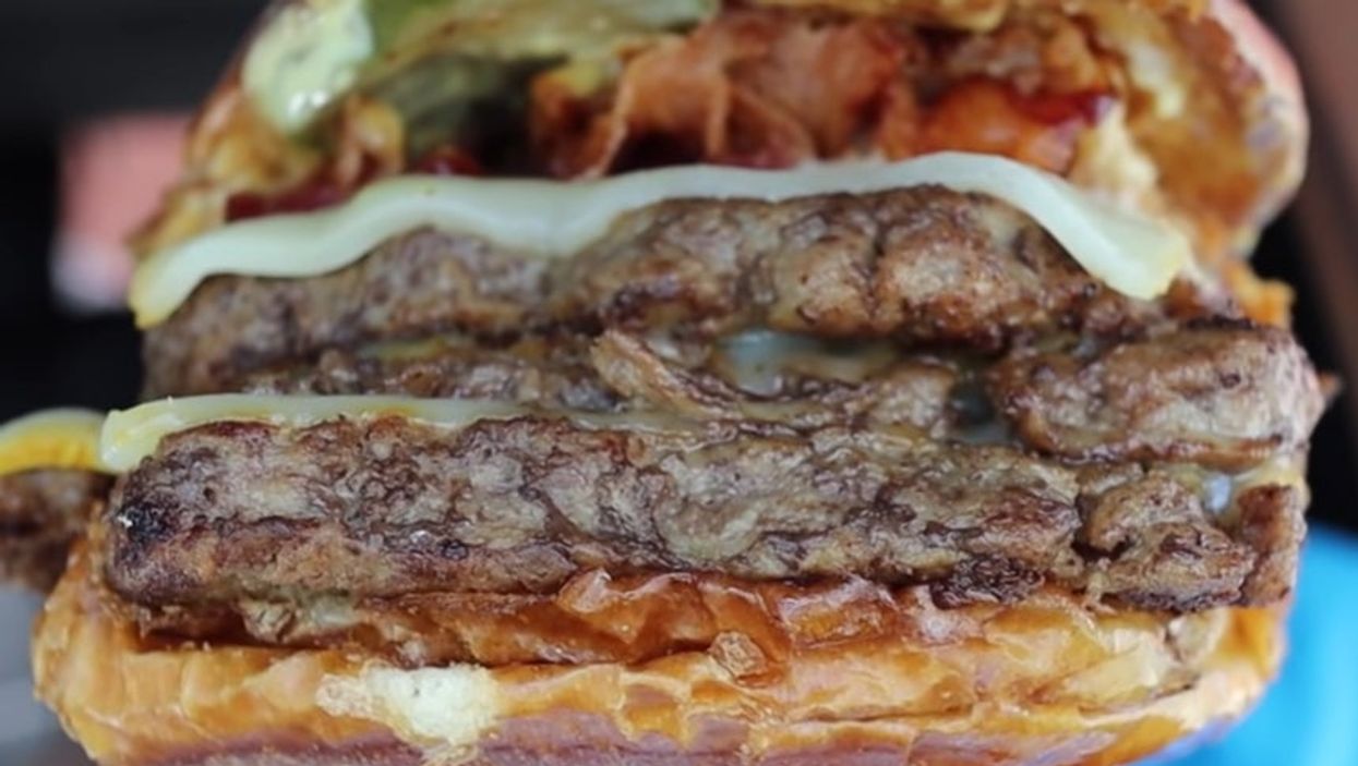 <p>Wendy’s monster burger every nutritionists nightmare</p>