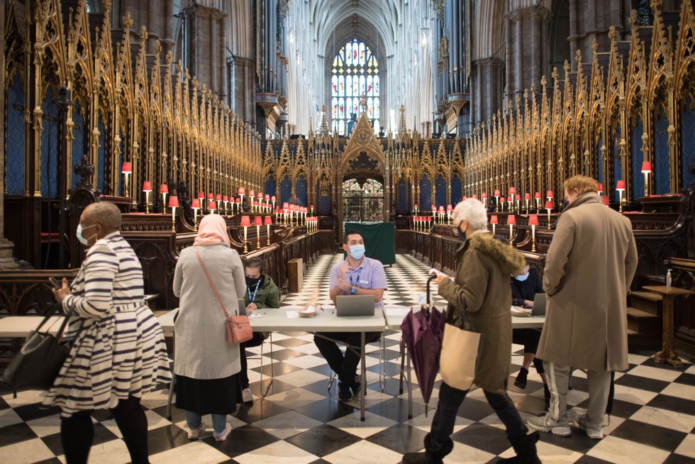 Westminster Abbey vaccine hub