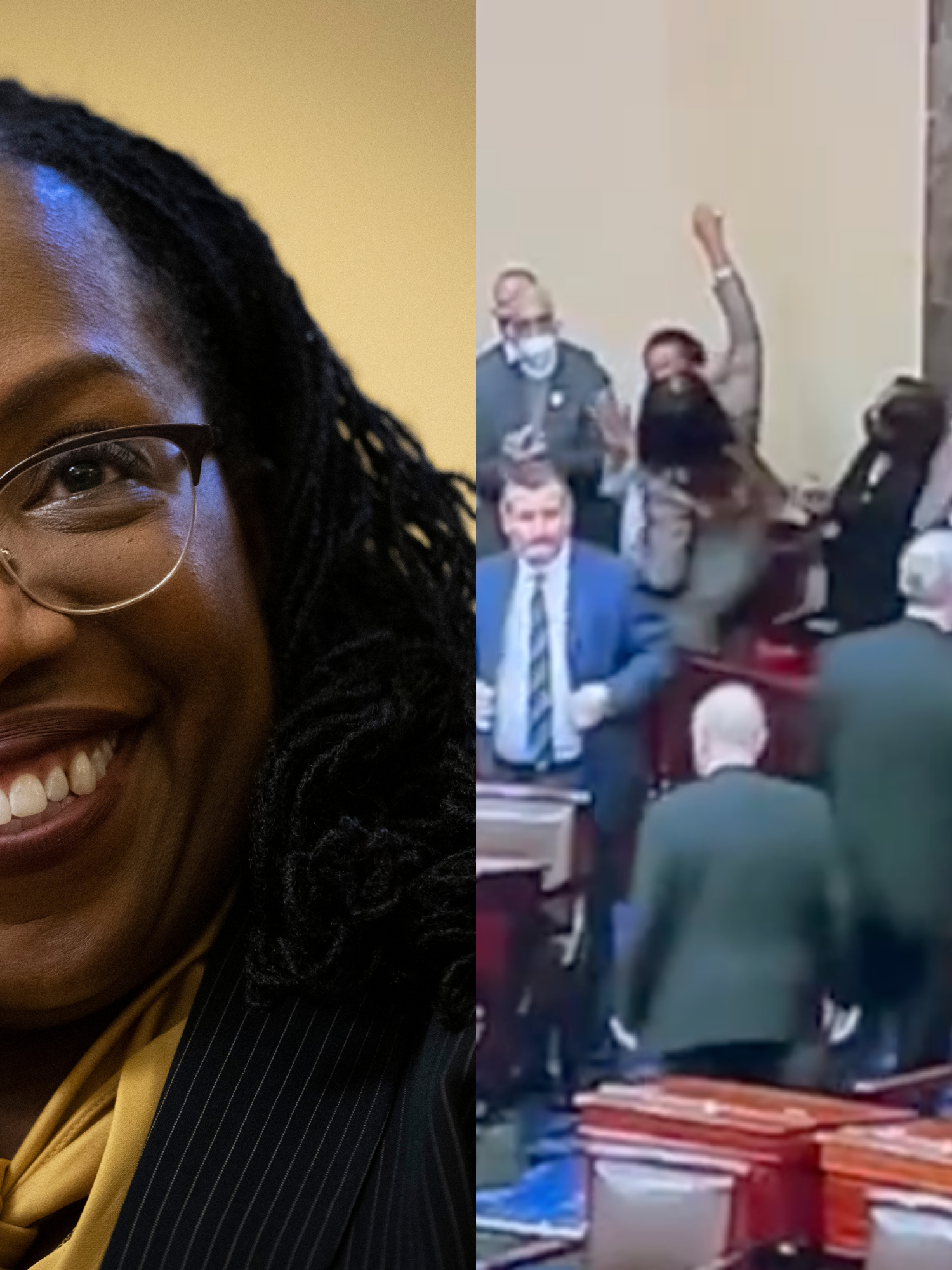 Republicans walk out of Senate chamber after Jackson confirmed as Supreme Court judge