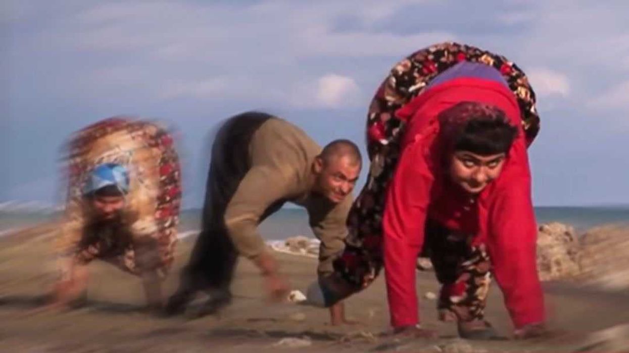 Family that walk on all fours have 'undone the last three million years of evolution'