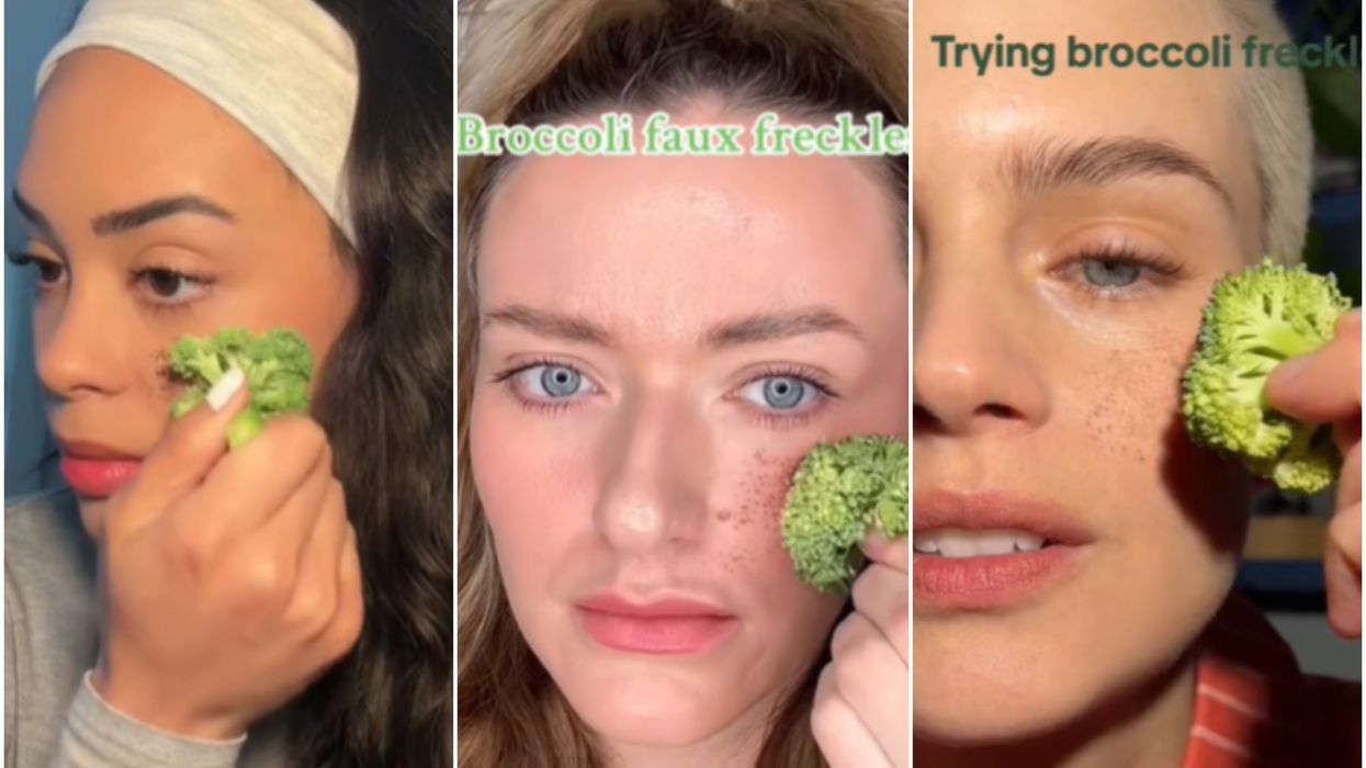 What is the 'broccoli freckles' beauty trend viewers are calling 'crazy'?