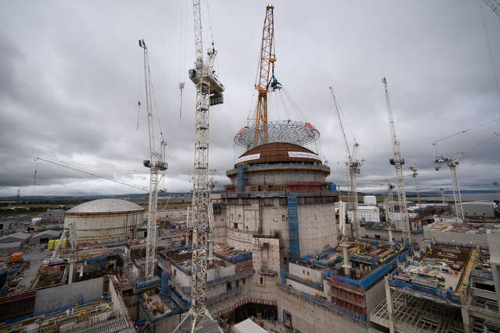 When it is completed Hinkley Point C will be the first nuclear power station built in the UK in 30 years (Ben Birchall/PA)