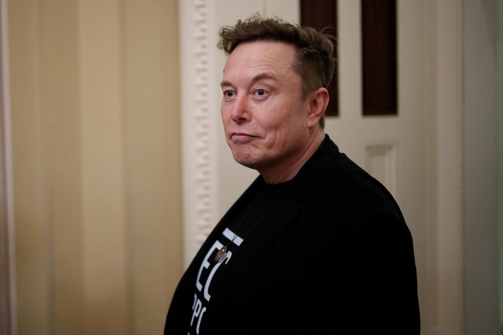 White House Senior Advisor to the President and Tesla and SpaceX CEO Elon Musk departs the U.S. Capitol Building on March 5, 2025 in Washington, DC. Musk was meeting with Republican senators at a closed door lunch