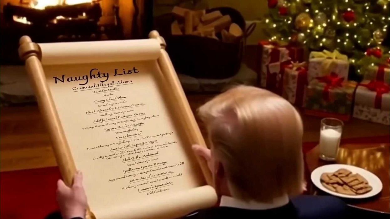 White House slammed for hosting AI live stream of Trump checking his 'naughty list'