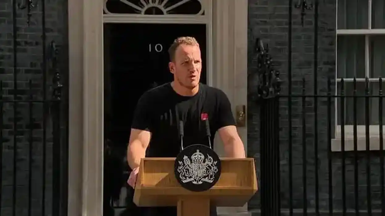 Who is ‘Hot Podium Guy’? The face of every UK political disaster is back - and people are thrilled