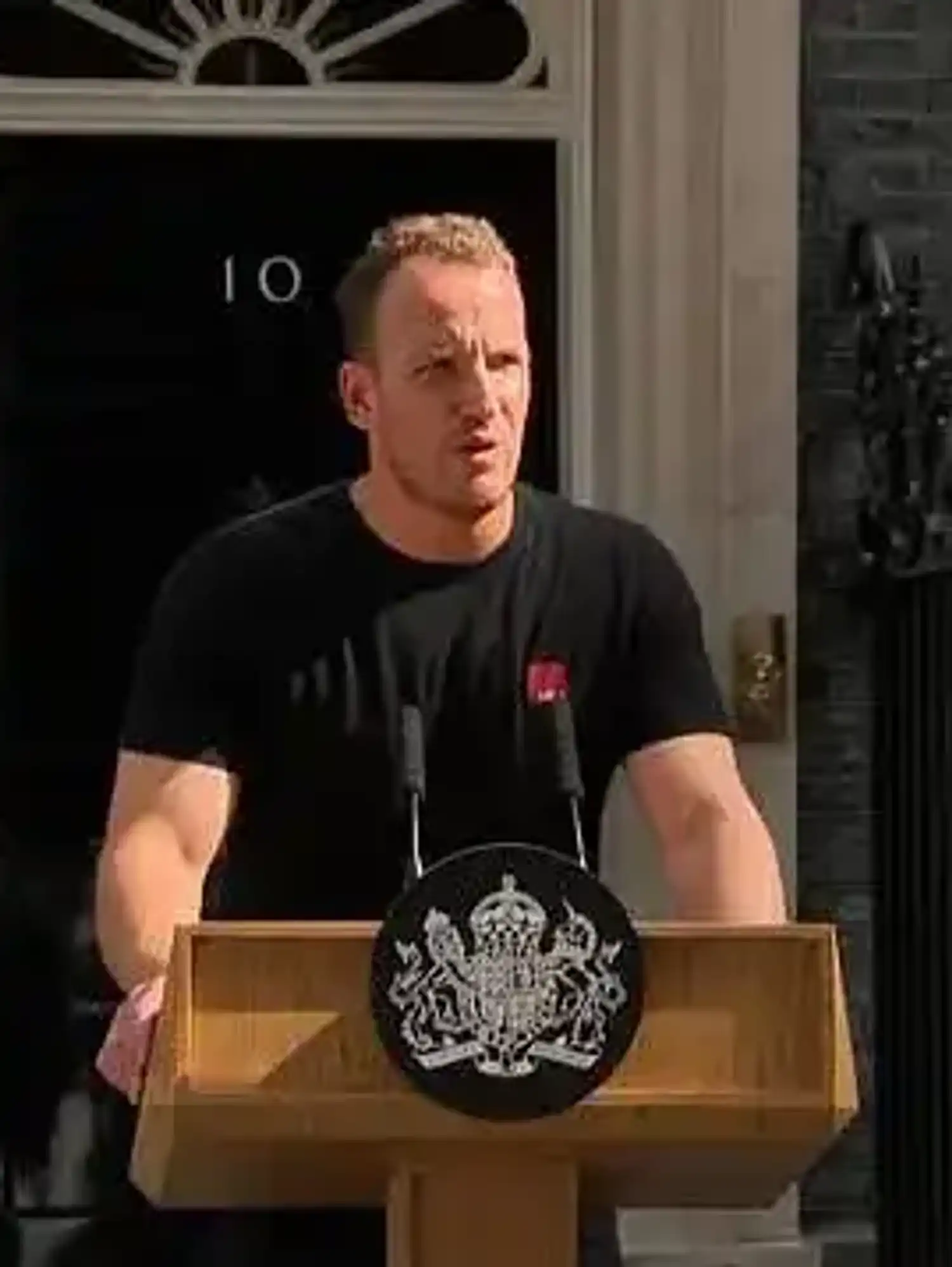 Who is ‘Hot Podium Guy’? The face of every UK political disaster is back - and people are thrilled