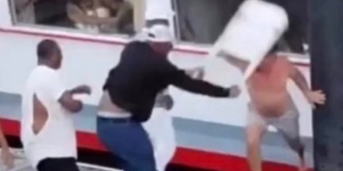 Wild Montgomery riverboat brawl prompts folding chair memes after footage goes viral