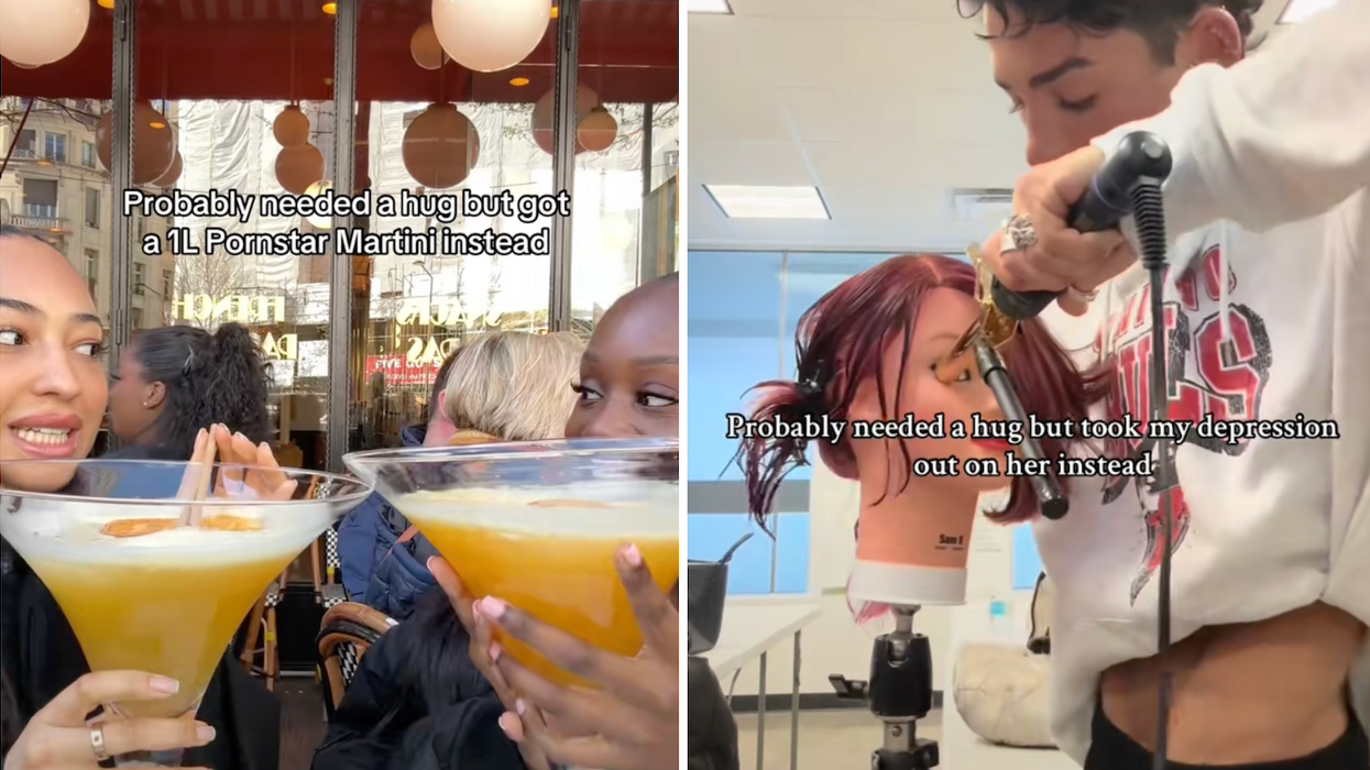 The wildest videos from the 'probably needed a hug but' trend taking over TikTok