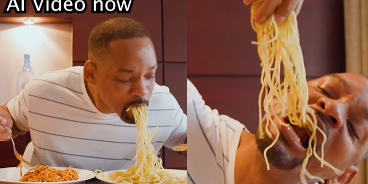 Will Smith recreates bizarre AI spaghetti video | indy100