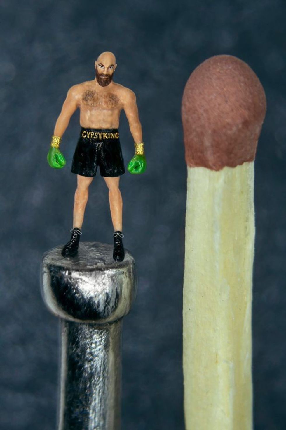 Willard Wigan called the sculpture Hard As Nails (Paul Ward/PA)