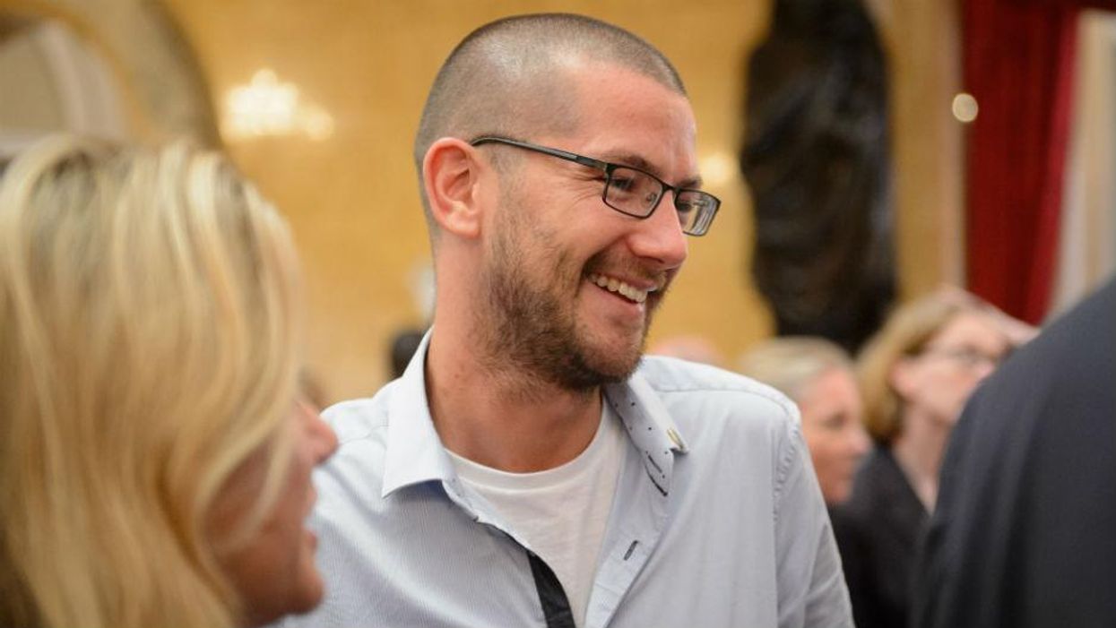 William Pooley at the 'Defeating Ebola: Sierra Leone' conference earlier this month