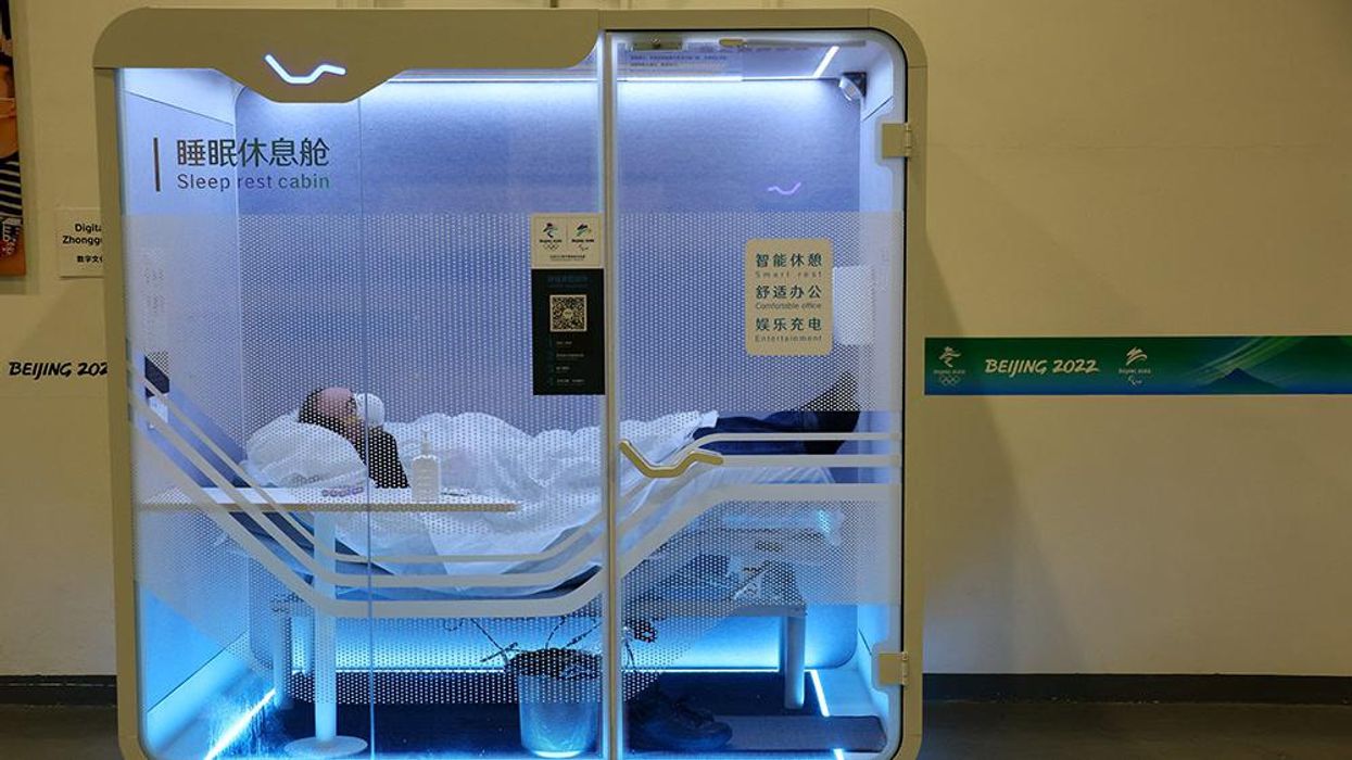 Winter Olympics: Hi-tech sleeping pods unveiled for journalists working in Beijing