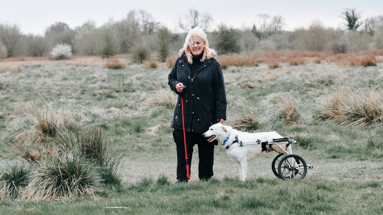 Wolfie's Legacy founder Gill Gaghistani with Nahar