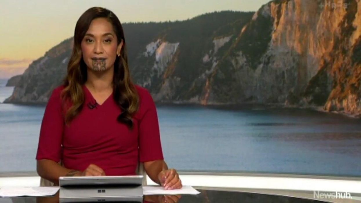 Maori newsreader claps back at viewer who complained about her face tattoo